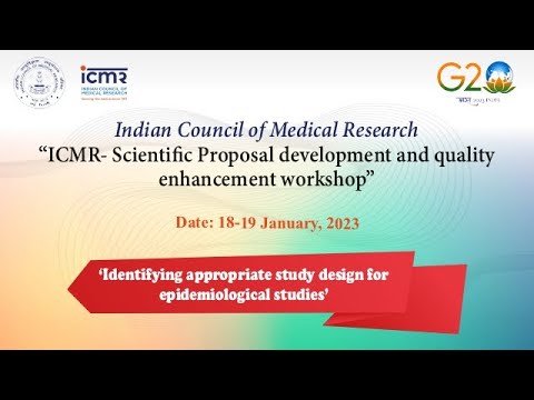 Video of Identifying appropriate study design for epidemiological studies