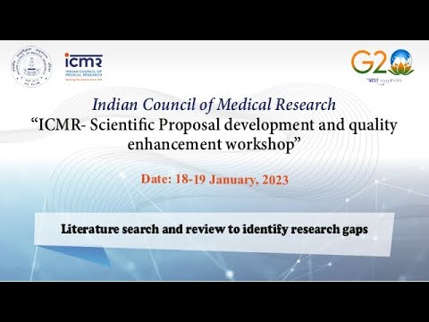 Video of Literature search and review to identify research gaps