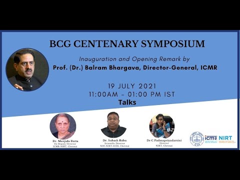 Video of BCG Centenary Symposium