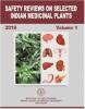 Image of Safety Reviews on Selected Indian Medicinal Plants Volume 1 (2018) Image of Safety Reviews on Selected Indian Medicinal Plants Volume 1 (2018)