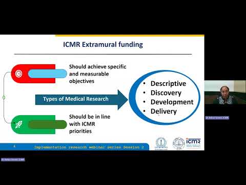 Video of IR Webinar Series Session 2 titled - IR Programmes in ICMR