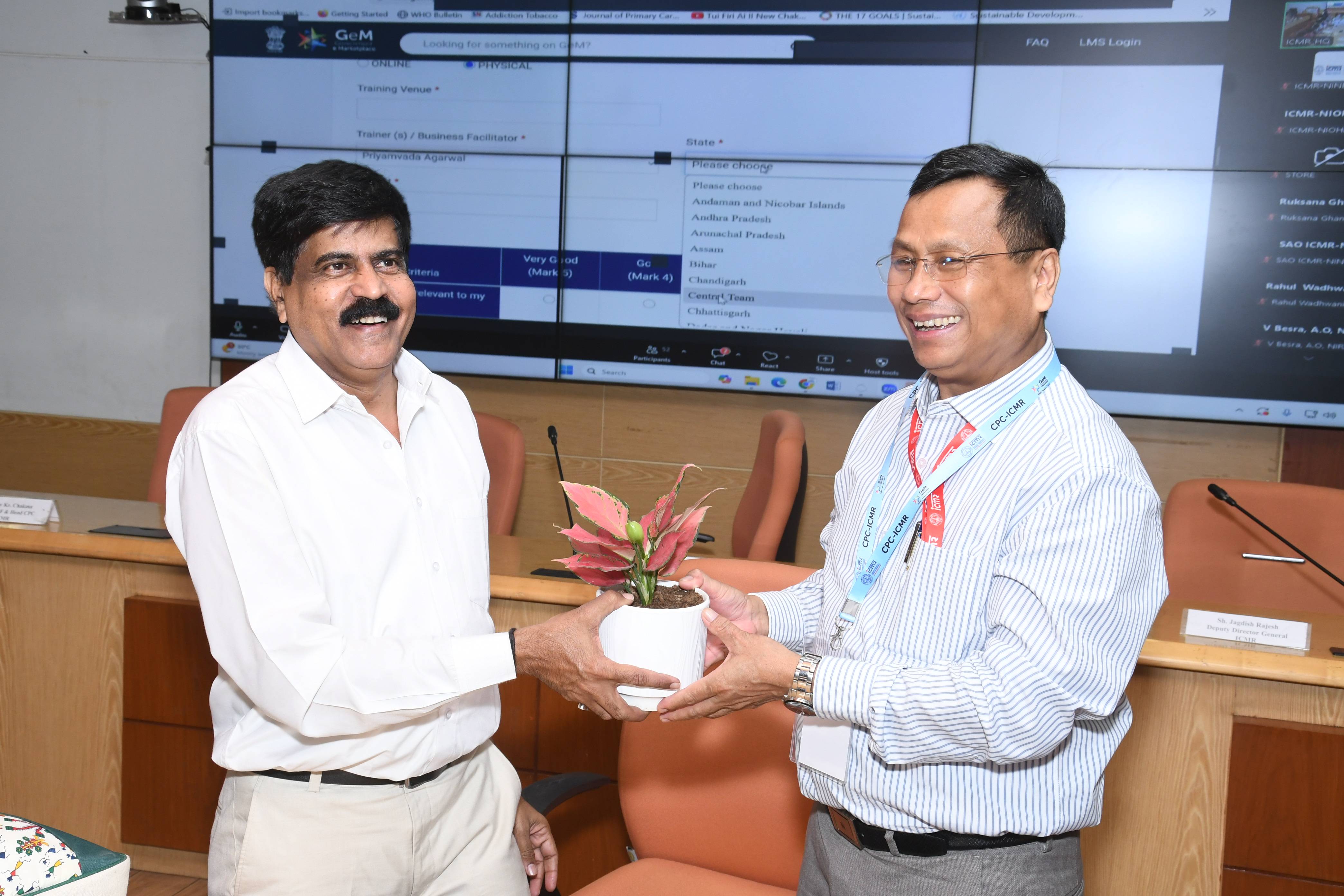 Banner for One day GeM Training Program for ICMR Institutes M...